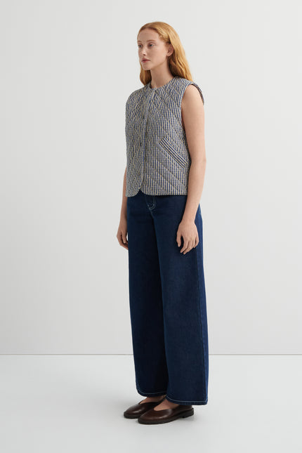 Kowtow Quilter Vest - Landscape Check