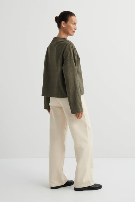 Kowtow Field Top - Bark Melange