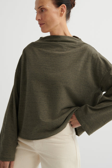 Kowtow Field Top - Bark Melange
