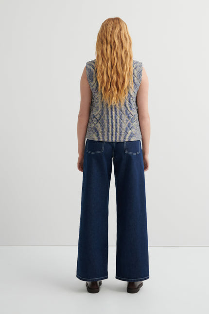 Kowtow Quilter Vest - Landscape Check
