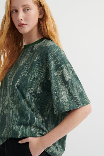 Kowtow Brushstroke Tee - Forest