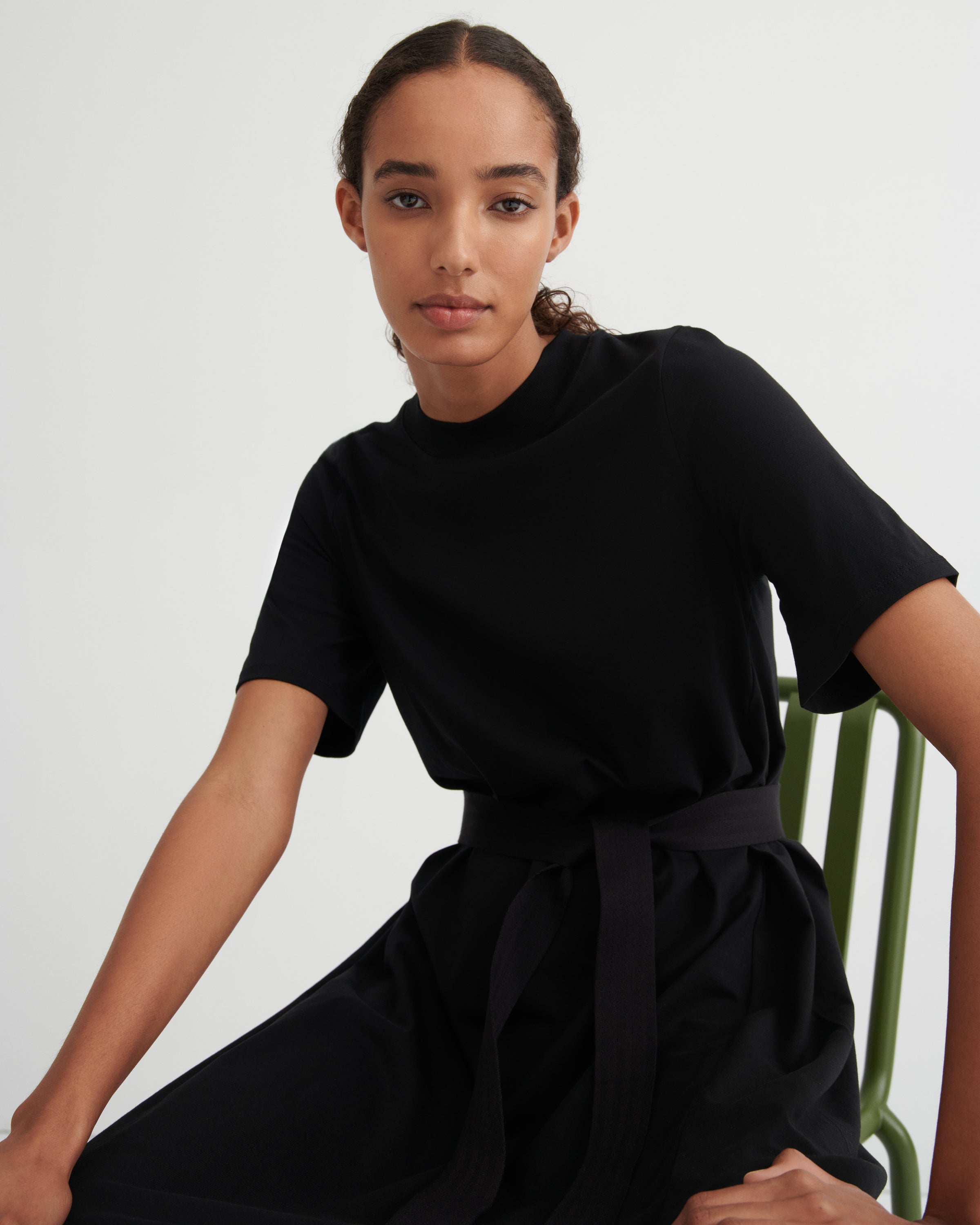 kowtow tee shirt swing dress Shop Building Block T-Shirt Swing Dress - Black