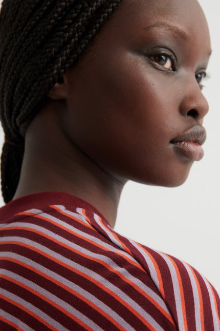 Kowtow Oversized Boxy Tee - Stack Stripe