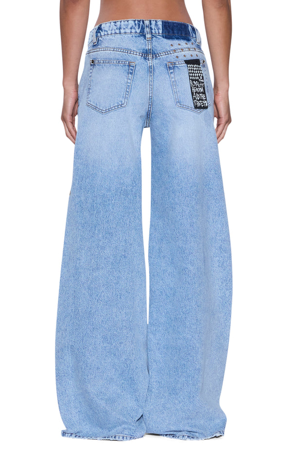 Ksubi Dropout Jean - Flight Blue