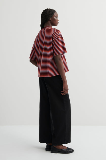 Kowtow Oversized Boxy Tee - Stack Stripe