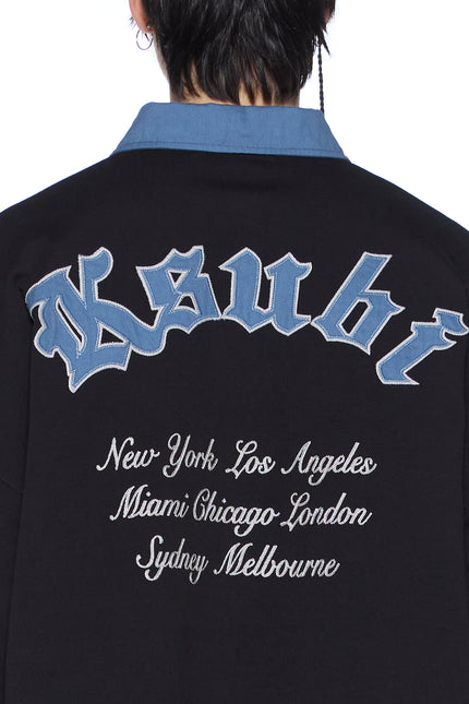 Ksubi Idol LS Rugby - Faded Black