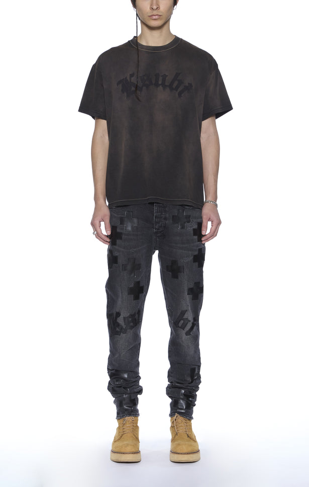 Ksubi Idols SID SS Tee - Sunfade Charcoal