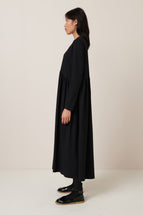 kowtow long sleeve gather dress Kowtow Long Sleeve Gather Dress ~ Black – ...is this Love?