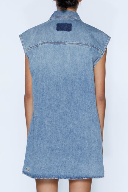 Ksubi Denim Sleeveless Dress - Overkast