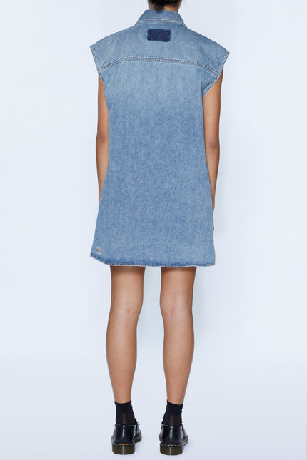 Ksubi Denim Sleeveless Dress - Overkast