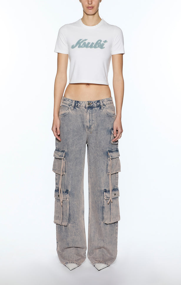 Ksubi Homerun Baby SS Tee - White/Denim