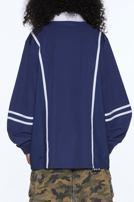 Ksubi Playoff LS Polo Jersey - Navy