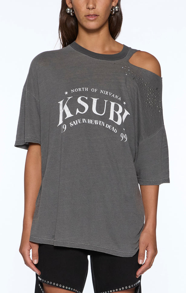 Ksubi Renaissance Oh G Tee - Charcoal