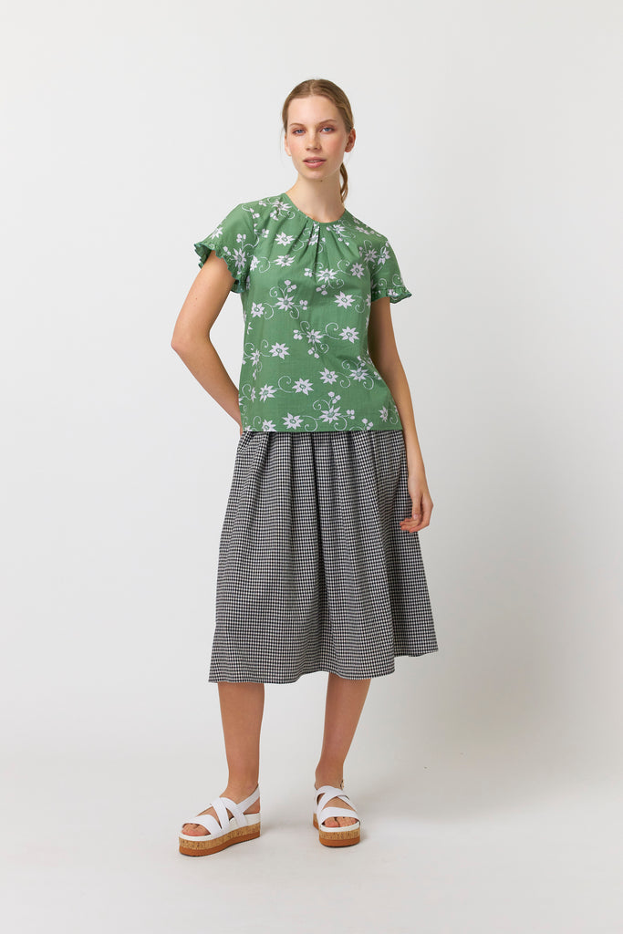 Sylvester Water Lily top - Apple