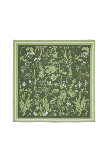 Karen Walker Wildflowers Classic Silk Scarf - Green Multi