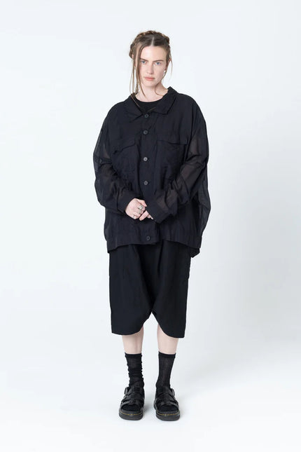 Company of Strangers Worker Jacket - Black Sheer