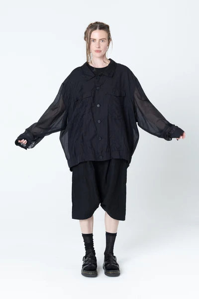 Company of Strangers Worker Jacket - Black Sheer