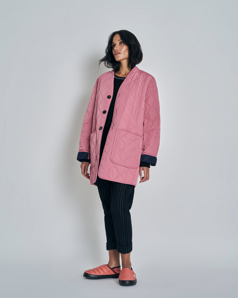 New Lands Quilted Jacket - Blush