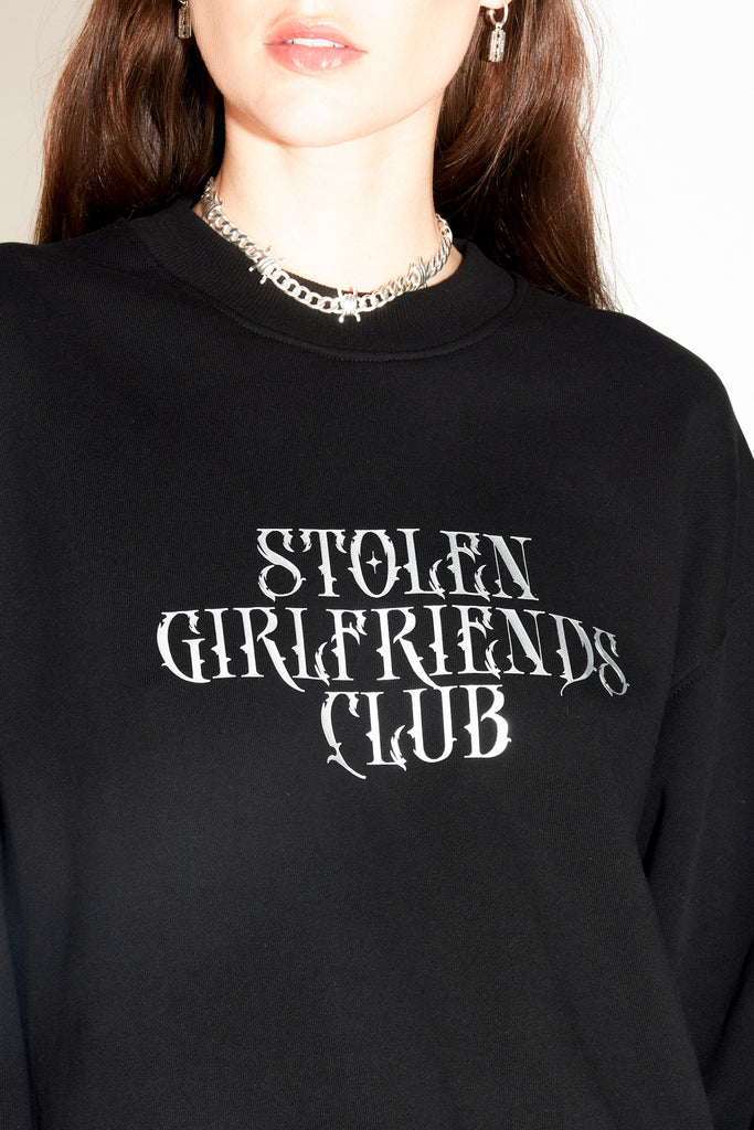 Stolen Girlfriends Club Chrome Club Crew - Black
