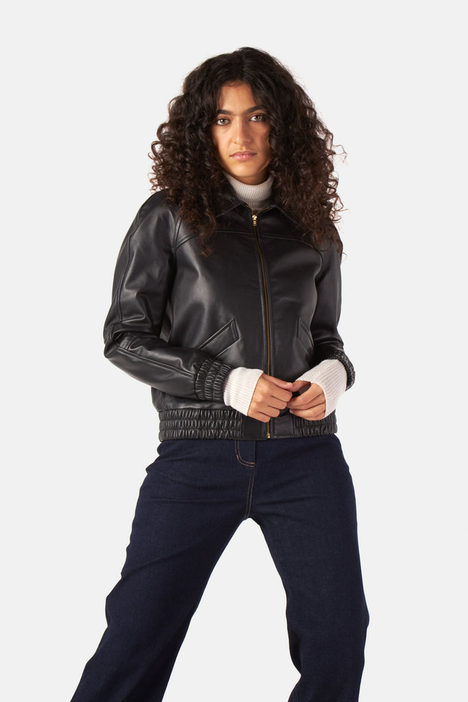 Kate Sylvester Frankie Jacket - Black Leather