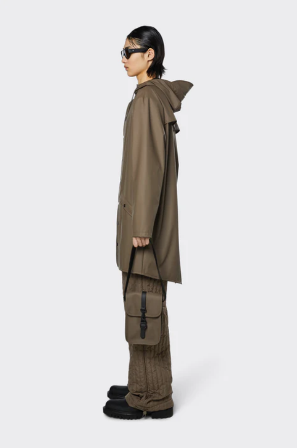 Rains 1202 Long Jacket - Wood