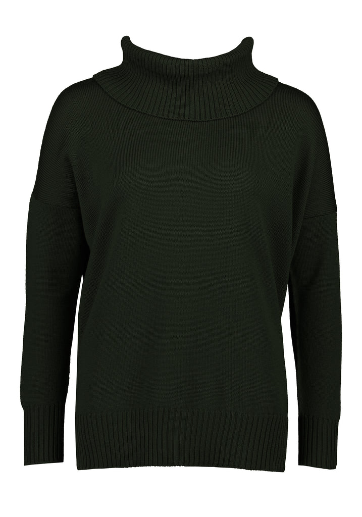 Standard Issue Funnel Neck Jumper - Army`