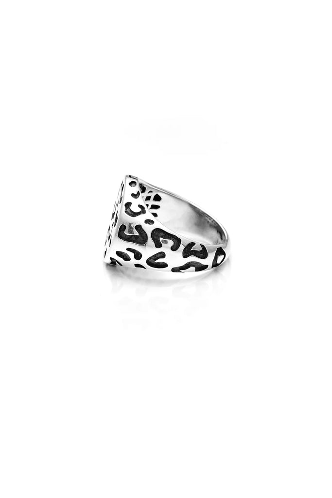 Stolen Girlfriends Club Leopard Signet Ring - Sterling Silver