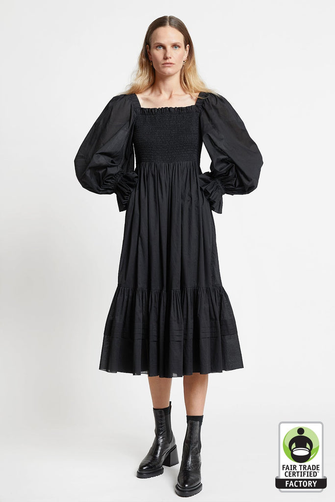 Karen Walker Organic Cotton Altitude Dress - Black