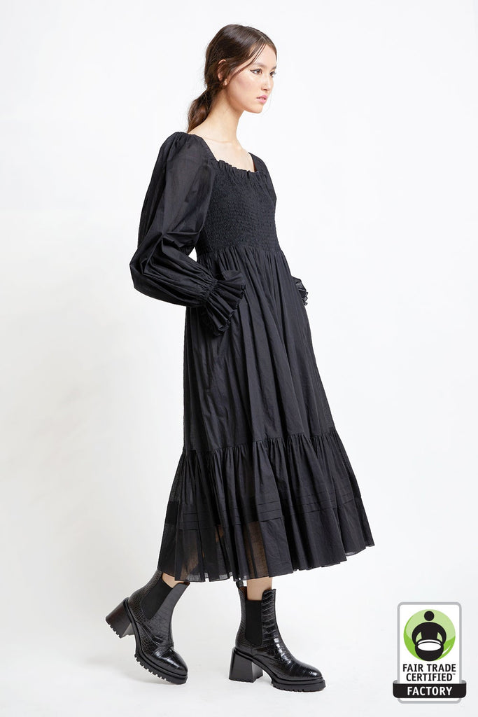 Karen Walker Organic Cotton Altitude Dress - Black