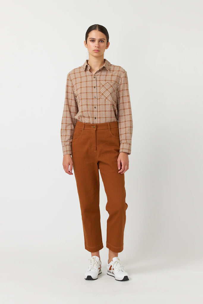 Sylvester Denim Cropped Trouser ~ Whisky`